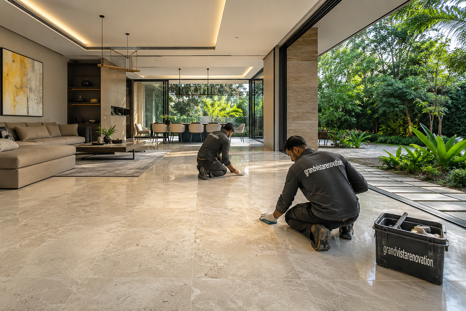 SPC Vinyl Flooring Installation Dubai