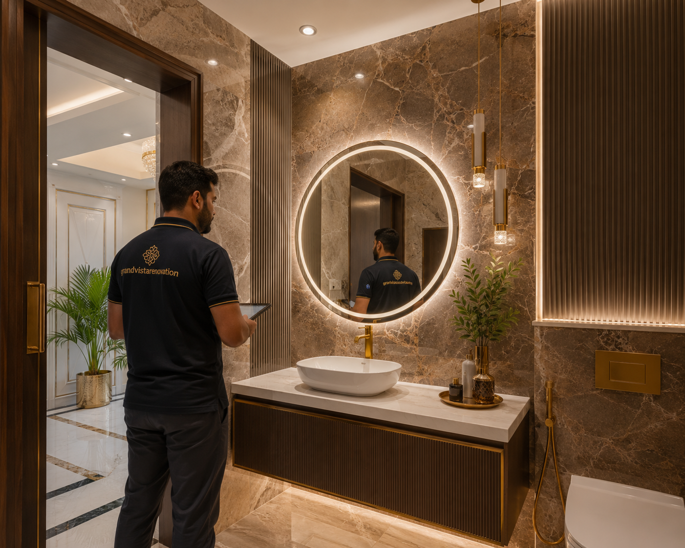 Marble Bathroom Renovation Dubai