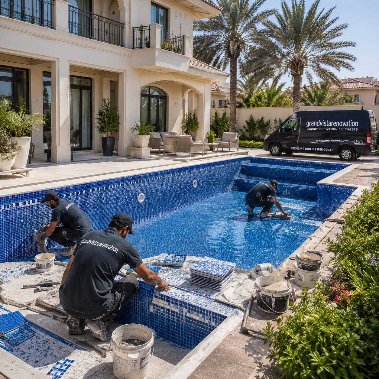 Modern Residential Swimming Pool Dubai