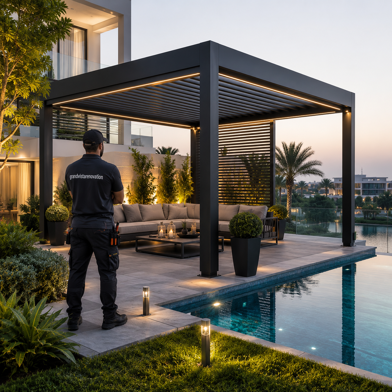 Modern Aluminum Pergola Dubai