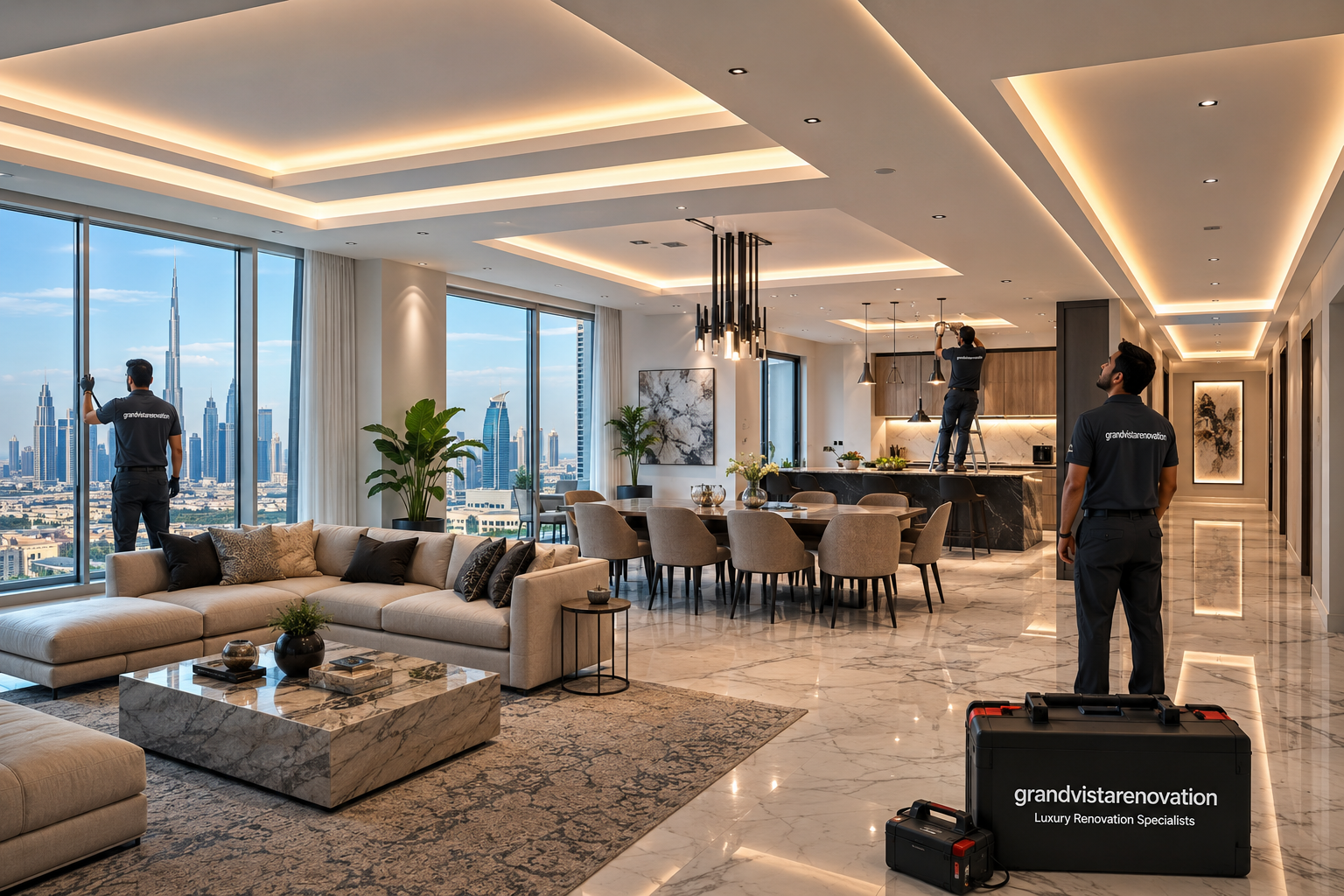 Luxury Gypsum Ceiling Installation Dubai